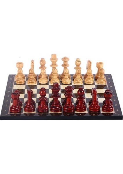Gifthome, Ahşap Satranç Takımı / Seti; Küçük, El Yapımı, Şimşir,Ceviz Desenli, Satranç Tahtası