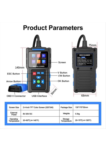 T200 Obd2 Tarayıcı Araç Kodu Okuyucu Tarayıcı Teşhis Araçları Evrensel Arabalar Için Verileri Okuyun ve Görüntüle (Yurt Dışından) modelleri