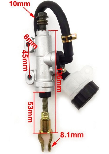 Çukur Kiri Dört Atv Bisikleti Için Sıvı Rezervuarı ile Evrensel 45MM Motosiklet Arka Fren Ana Silindiri (Yurt Dışından) fiyatları