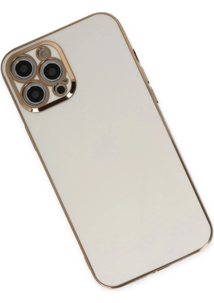 Apple iPhone 12 Pro Max Kılıf Volet Silikon - Beyaz