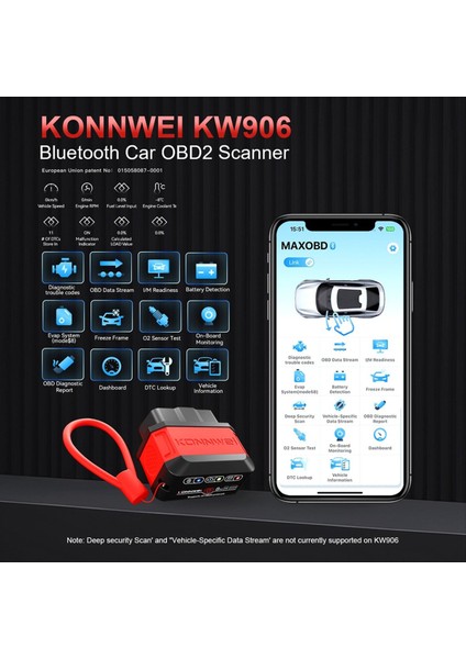 Konnwei KW906 V1 5 Bluetooth 5 0 Ios Için Android V1 5 Obd2 Tarayıcı Otomatik Otomobil Teşhis Araçları Kod Okuyucu Orange (Yurt Dışından) modelleri