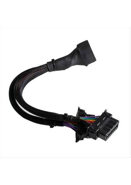 16PIN Obd2 Erkek Ila Çift Kadın Dönüştürülmüş Kablo Obd2 Y-Cable Car Teşhis Araç Obd2 Otomatik Takım Konnektörü (Yurt Dışından)