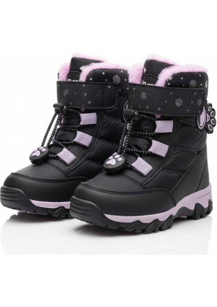 Syd Kürklü Soğuya Dayanıklı Su Geçirmez Cırtlı Kar Botu