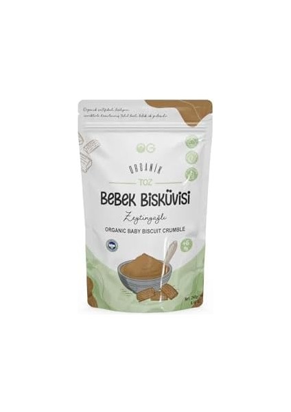 Og Organik Toz Bebek Bisküvisi 240 gr 6+ Ay