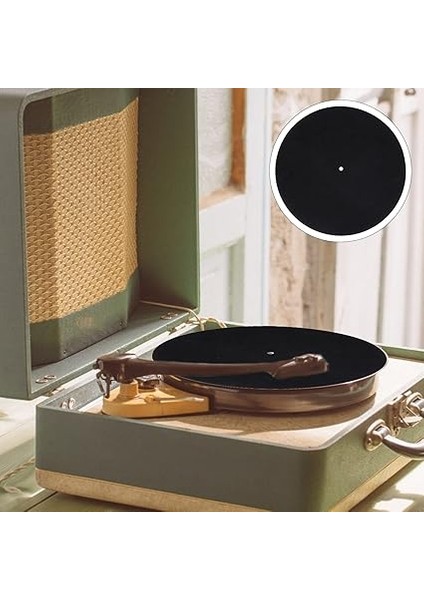 3set Plak Çalar Pikap Matı Keçe Malzeme Disk Koruyucu Ped -Statik Plak Matları 2 Adet*3 fırsatları