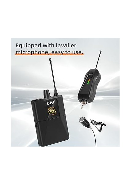 Kablosuz Yaka Mikrofonu Temi Yaka Mikrofonu Gürültü Azaltma Verici ve Alıcı ile Dslr Kamera Alı Telefon Pa Hoparlörü ile Röportaj Video Kaydı Için Uyumlu fırsatları