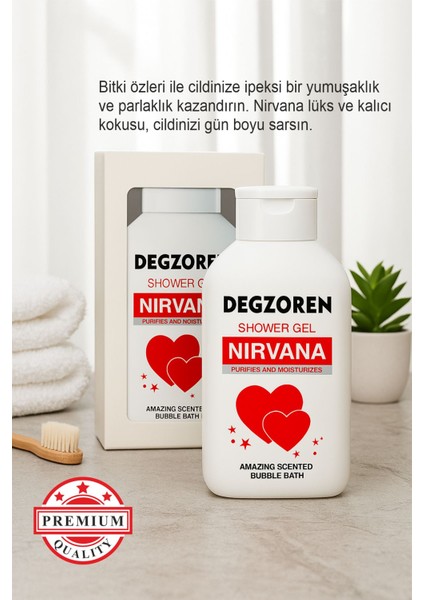 Bitki Özlü Nirvana Duş Jeli (Kolajen & Hyaluronik Asit Kırışıklık Karşıtı Besleyici Nemlendirici) modelleri