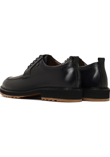 Erkek Siyah Bağcıklı Deri Casual Ayakkabı 25WFD604118 indirimleri
