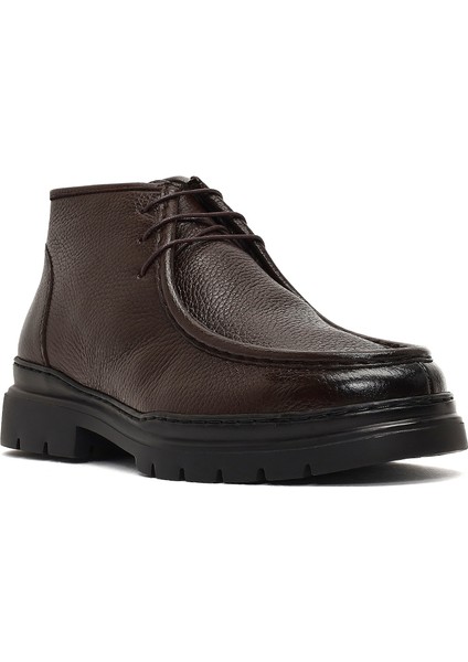 Erkek Kahverengi Bağcıklı Deri Casual Bot 25WFD7222FT