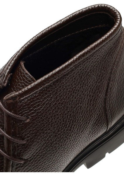 Erkek Kahverengi Bağcıklı Deri Casual Bot 25WFD7222FT