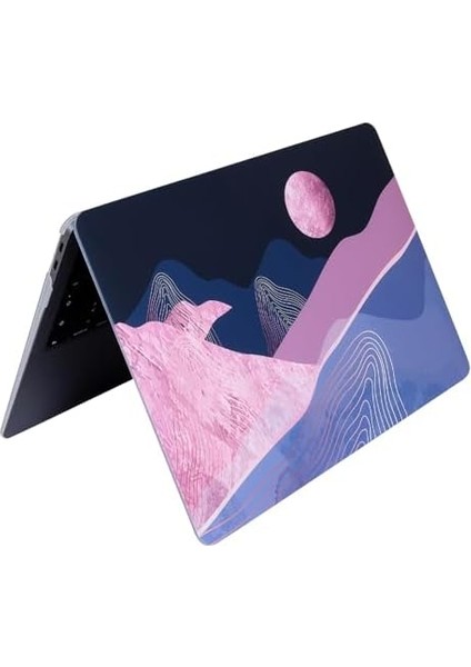 Matebook D15 Kılıf Ultra Darbe ve Çizik Koruyucu Kapak Sert Lazer Baskılı Desenli Matebook D15 Kılıf 2019-2020-2021-2022 Yılı ile Uyumlu Pembe fiyatları