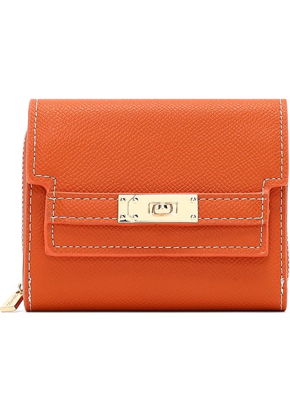 Kadın Turuncu Baskılı Cüzdan 000A2D5619CV