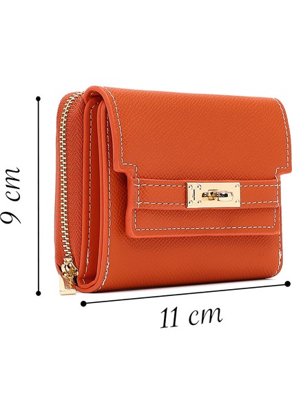Kadın Turuncu Baskılı Cüzdan 000A2D5619CV fiyatları