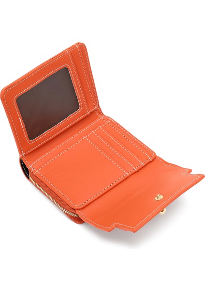 Kadın Turuncu Baskılı Cüzdan 000A2D5619CV