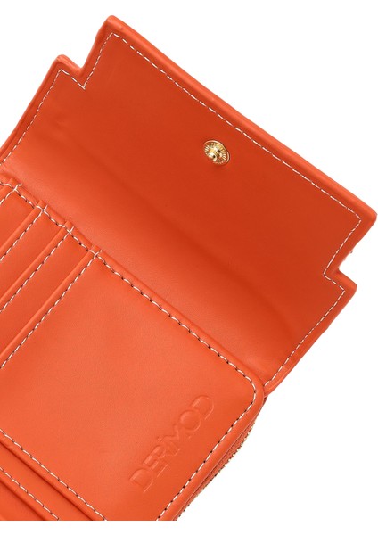 Kadın Turuncu Baskılı Cüzdan 000A2D5619CV