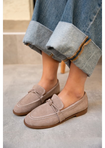 Onapy Vizon Süet Düz Taban Düğüm Detaylı Ayakkabı fiyatları