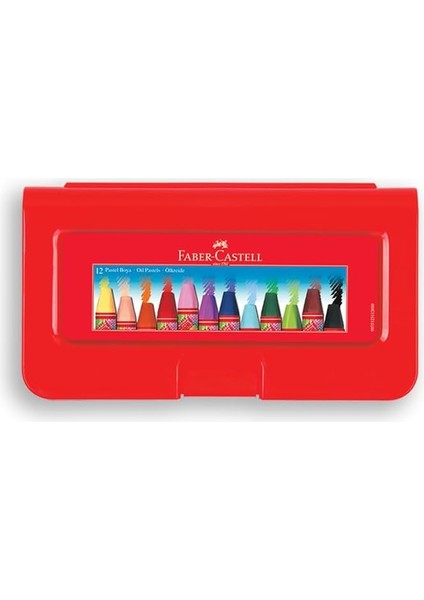 Altıgen Pastel Boya, 12 Renk, Plastik Kutu, Yumuşak ve Canlı Renkler, Rahat Kullanım, Etkili Uygulama