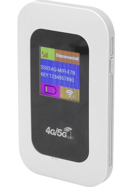 5g Mobil Hotspot, Seyahat Için Taşınabilir Wifi, 10 Cihaza Kadar Bağlantı Kurun, 2100MAH Pil, 300MBPS Kablosuz Ağ Cihazı 1 Sım Kart Yuvası