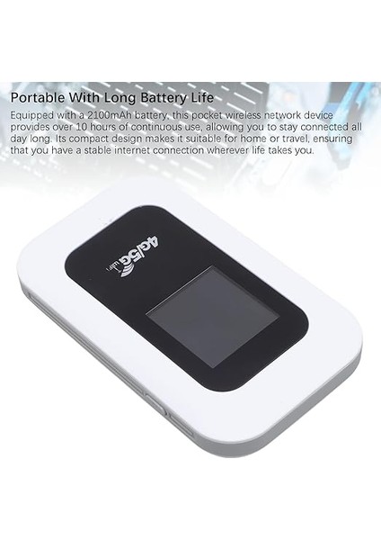 5g Mobil Hotspot, Seyahat Için Taşınabilir Wifi, 10 Cihaza Kadar Bağlantı Kurun, 2100MAH Pil, 300MBPS Kablosuz Ağ Cihazı 1 Sım Kart Yuvası fırsatları