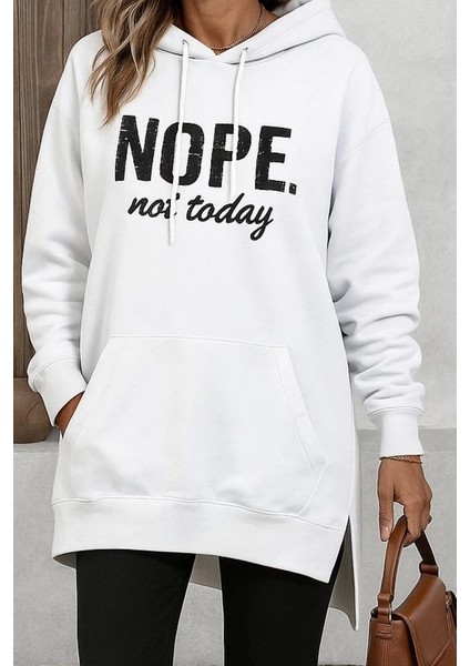 Mdb Kadın Uzun Kollu Kapşonlu Bağcıklı Viskon Iki Iplik Sweat fiyatları