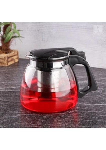 Home Isıya Dayanıklı Borosilikat Cam Demlik, Kendinden Süzgeçli, Şık Tasarım (1500 Ml) indirimleri