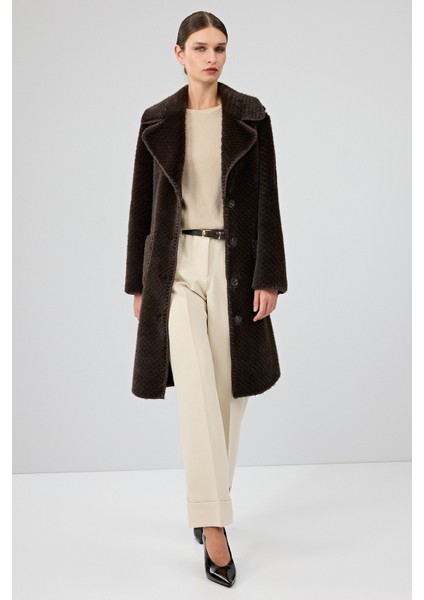 Corvara Kadın Kahverengi Teddy Kaban 25WGP5316FF