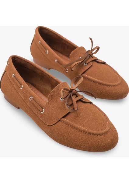 Meron Kadın Loafer Ayakkabı Taba Nubuk fiyatları