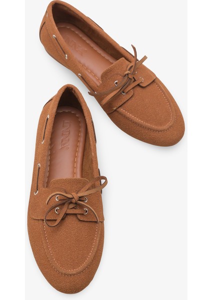 Meron Kadın Loafer Ayakkabı Taba Nubuk fırsatları