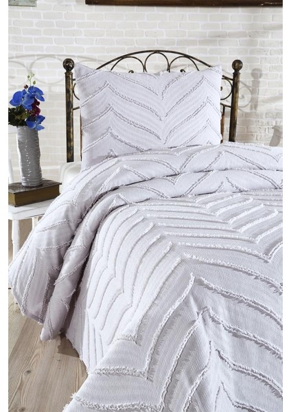 Sementina 2 Parça Tek Kişilik Pike Takımı Gri fiyatları