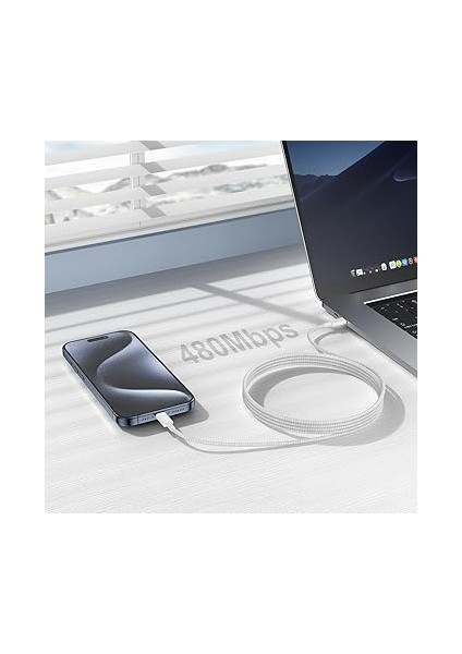 Labs, Buff BL74 Örgülü 60W 1.2m Data ve Şarj Kablosu, Bükülmeye Dayanıklı, Hızlı Şarj, Type-C To Type-C indirimleri