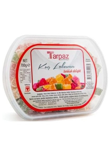 Tarpaz Kuş Lokumu 700G fiyatları