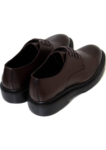 Deri Kalın Tabanlı Klasik Taba Ayakkabı fiyatları