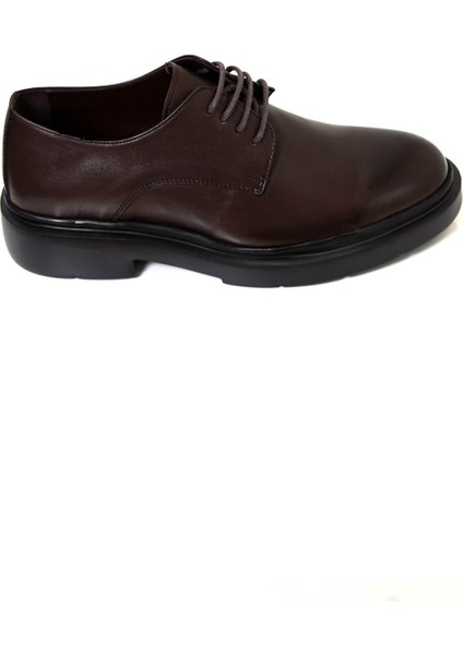 Deri Kalın Tabanlı Klasik Taba Ayakkabı modelleri