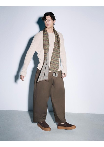 Rang Hakiki Süet Deri Kahverengi Erkek Spor Ayakkabı