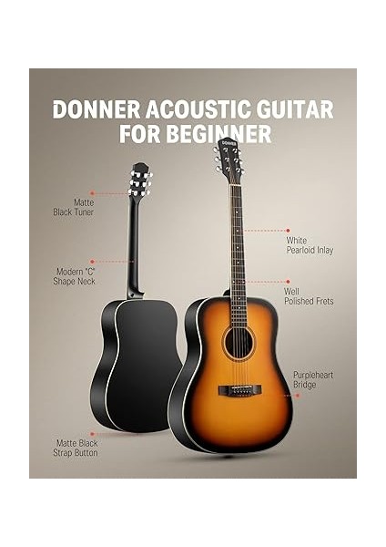 Dag-1s Akustik Gitar Paketi (Sunburst) fiyatları