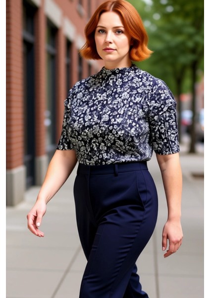 Kadınlar Için Dik Yaka Piliseli Desenli Örme Bluz Konforlu ve Stil Sahibi Bir Seçenek Kaliteli fırsatları