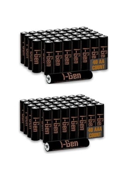 A173 Ultra Alkalin 40'lı Paket LR03 1.5V Aaa Ince Kalem Pil + 40'lı Paket Lr6 1.5V Aa Kalem Pil fiyatları