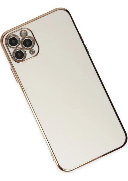 Apple iPhone 11 Pro Max Kılıf Volet Silikon - Beyaz