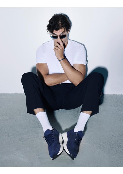 Dubbo Süet Deri Lacivert Erkek Spor Ayakkabı