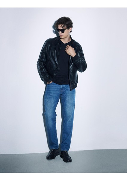 Adler Hakiki Deri Siyah Erkek Spor Ayakkabı