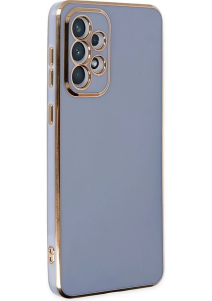 Samsung Galaxy A73 5g Kılıf Volet Silikon - Mavi