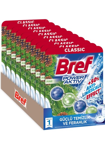 Bref Wc Power Aktiv Çam Kokulu Klozet Temizleme Topları 10&apos;lu, Çam 10 fiyatları