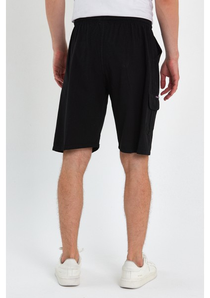 Yazlık Keten Görünümlü Kargo Cep Lastikli, Bol Kesim Toprak Renk Şort 201-30 fırsatları