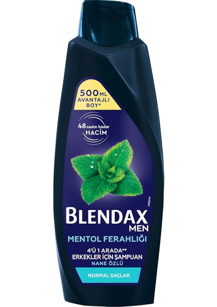 Blendax Erkekler Için Mentol Ferahlığı Nane Özlü Şampuan, 500 ml modelleri