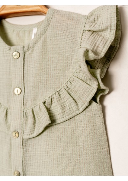 Şile Bezi Gömlek ve Şort Takımı – 3-24 Ay Yazlık Bebek Set modelleri