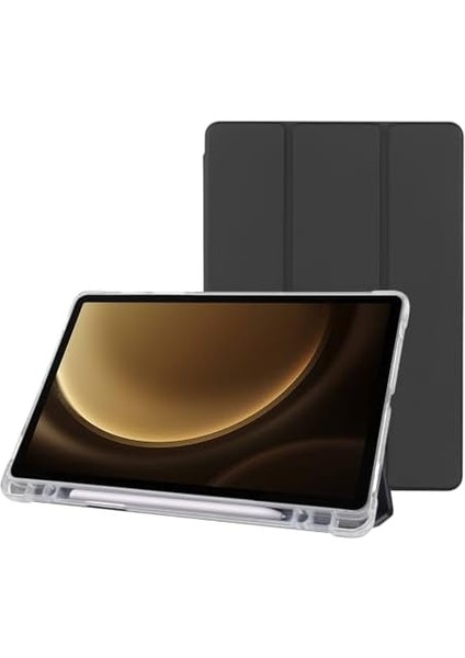 Tab S9+ Fe 12.4 Inç Uyumlu Smart Kılıf, S Pen Kalemlikli, Trifold, Esnek, Mat, Darbeye Tam Dayanıklı Tablet Kılıfı (Siyah) fiyatları
