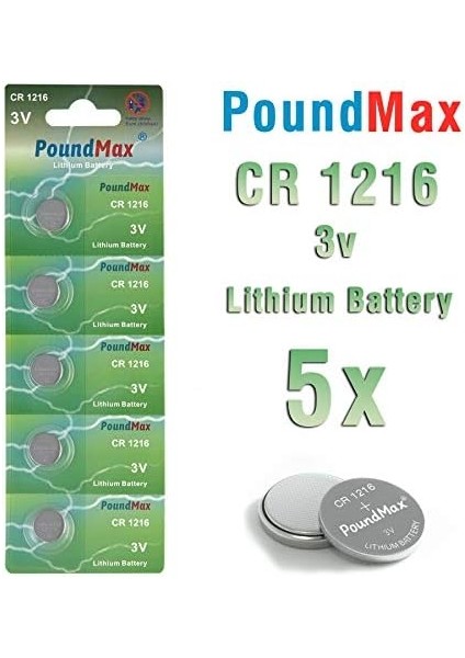 1216 DL1216 3V Lityum Düğmeli Pil (5&apos;li Paket) modelleri