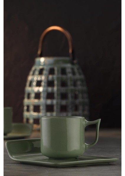 Despina 4 Parça 2 Kişilik Kahve Takımı Yeşil