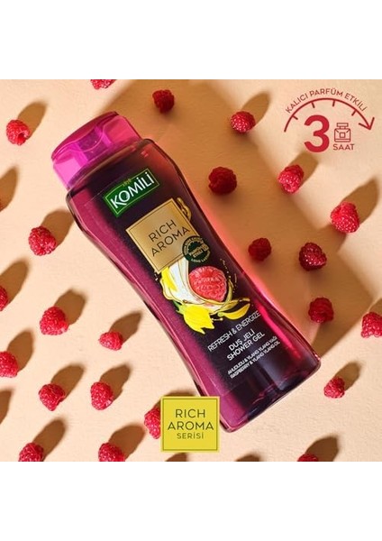Komili 1878, Komili Rich Aroma Refresh&energize Kalıcı Parfüm Etkili Duş Jeli 500ML, F3100219-002, Mor fiyatları