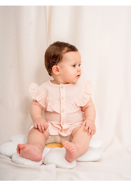 Şile Bezi Gömlek ve Şort Takımı – 3-24 Ay Yazlık Bebek Set modelleri